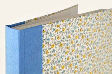 Romantic photo album "Mitzi", light blue photo album